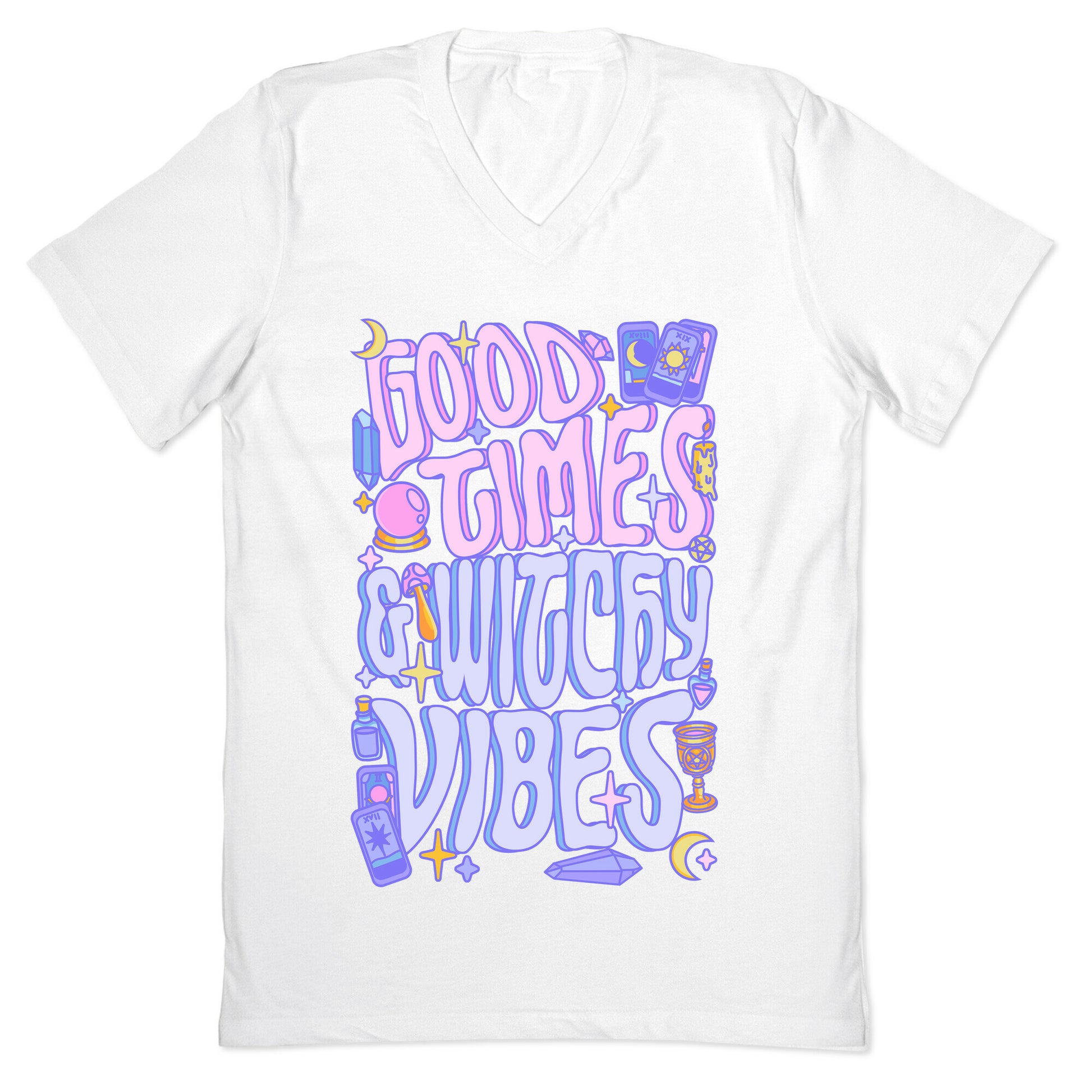 Good Times And Witchy Vibes V-Neck