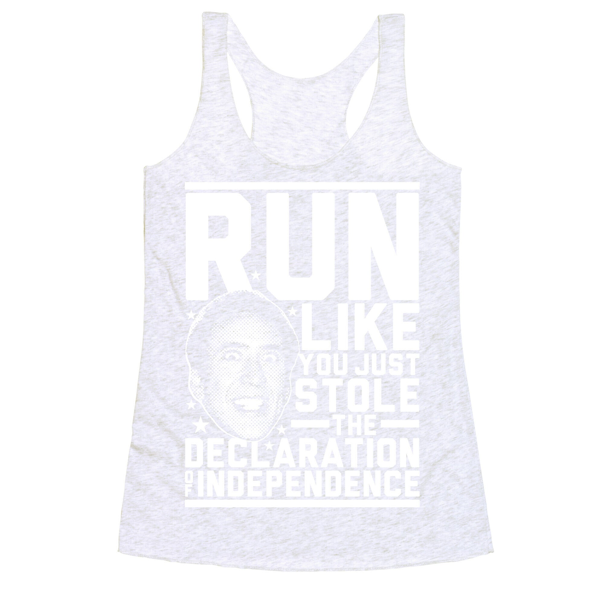 Run Like Nick Cage Racerback Tank