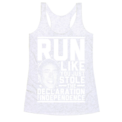 Run Like Nick Cage Racerback Tank