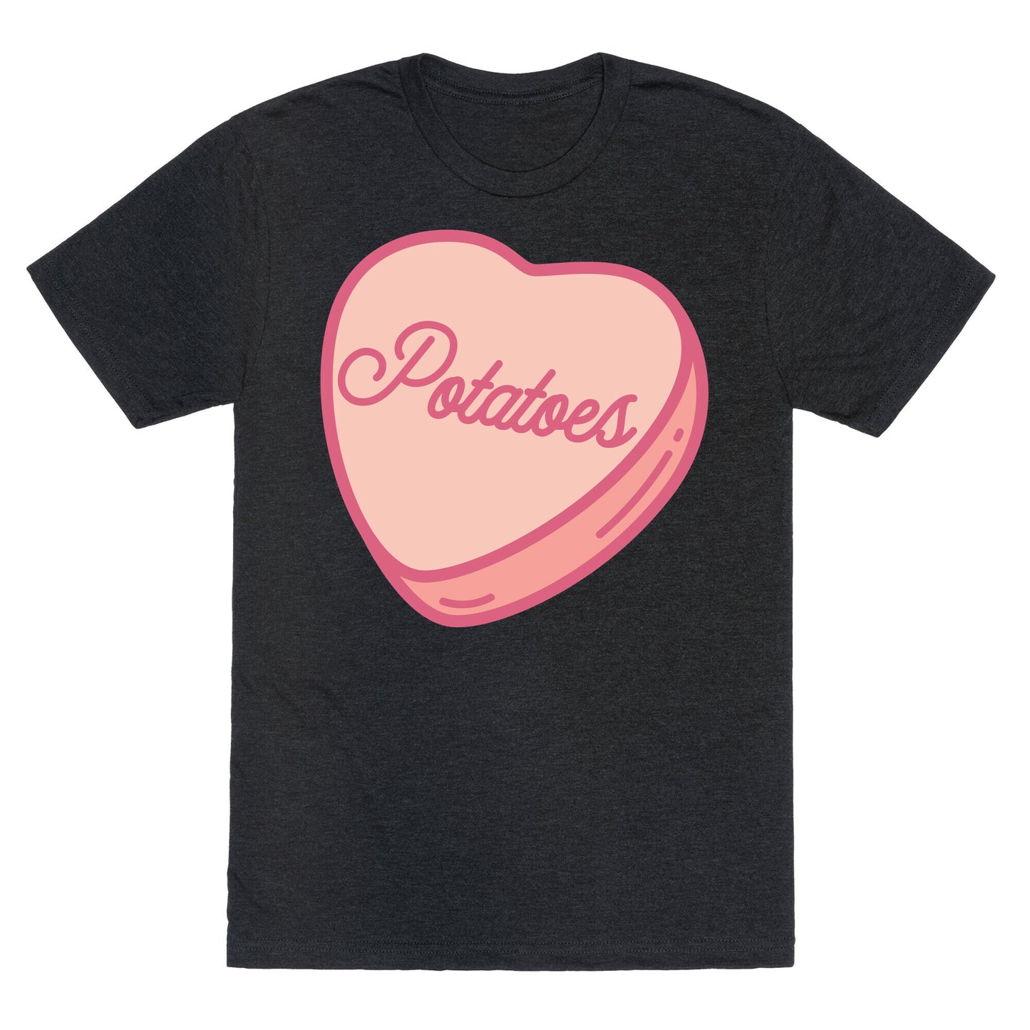 Potatoes Candy Heart Unisex Triblend Tee