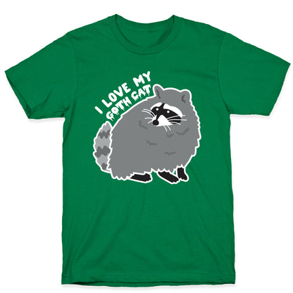 I Love My Goth Cat Raccoon T-Shirt