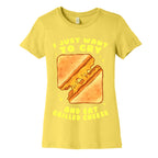 I Just Want To Cry And Eat Grilled Cheese Women's Cotton Tee