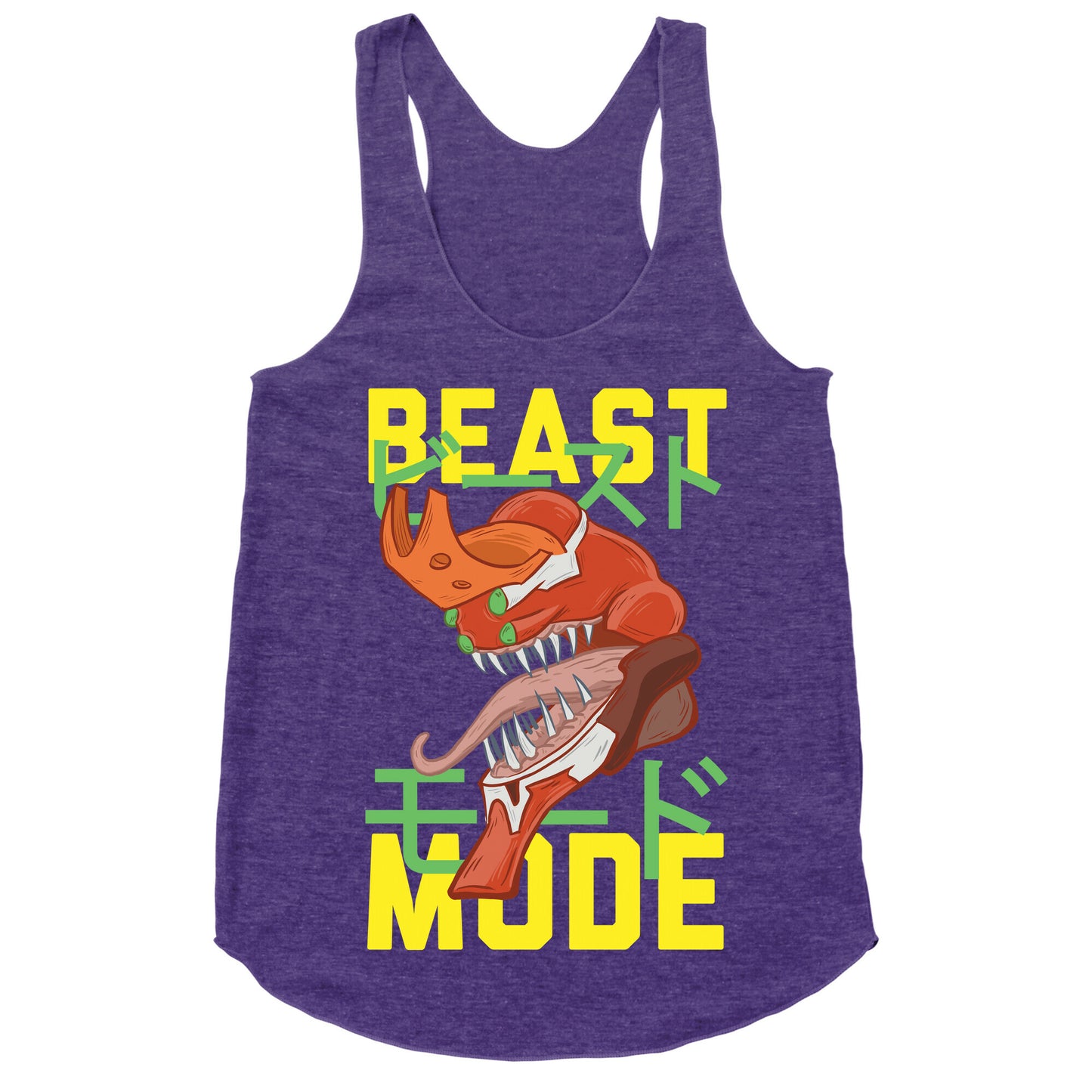 Beast Mode Eva Parody Racerback Tank