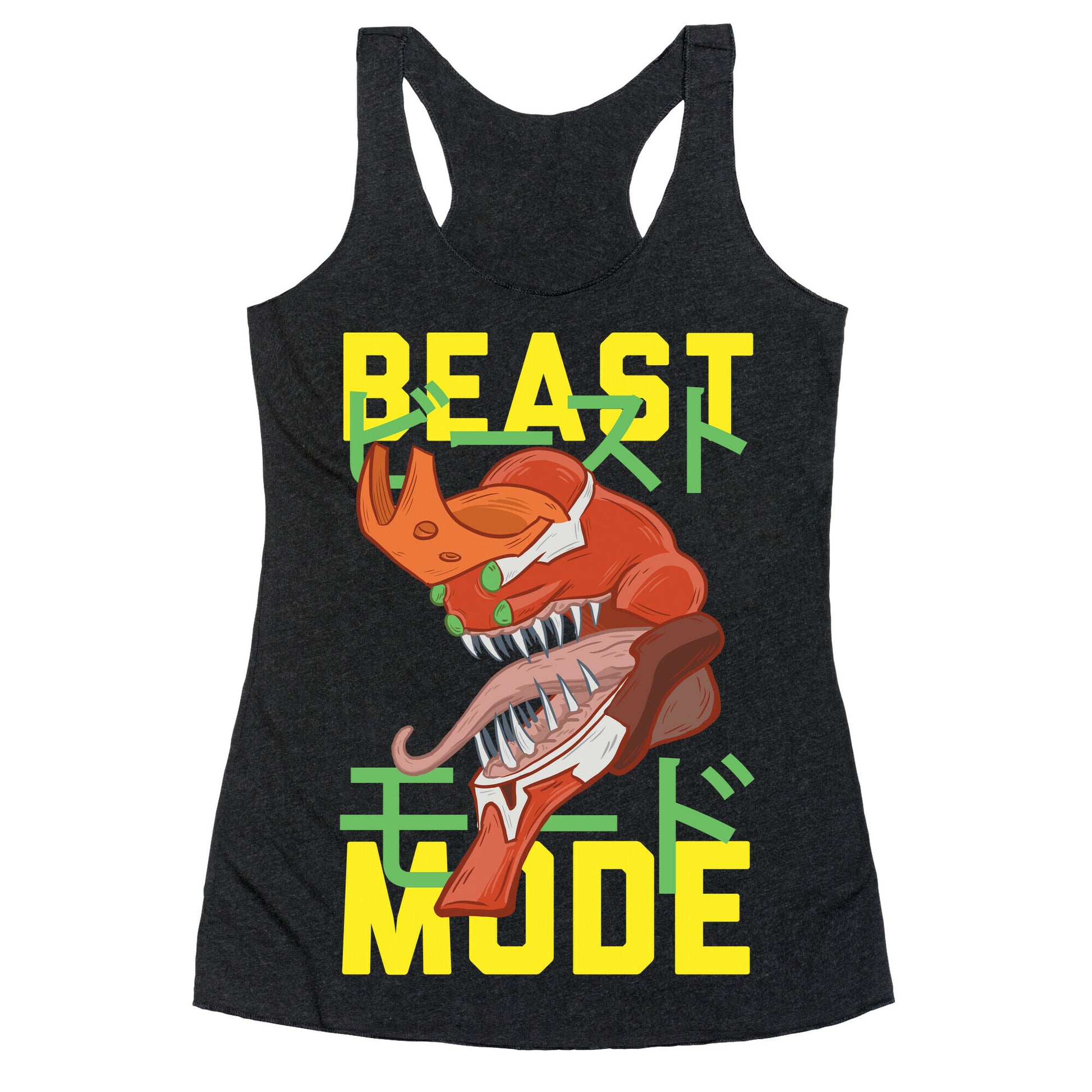 Beast Mode Eva Parody Racerback Tank