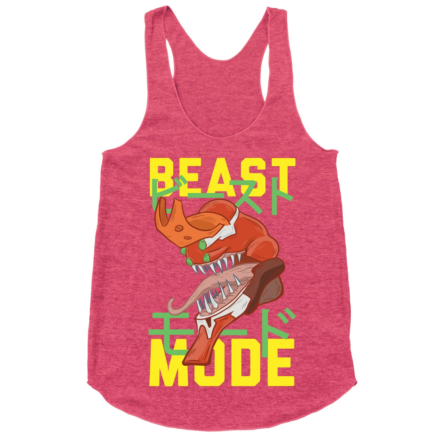 Beast Mode Eva Parody Racerback Tank