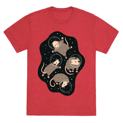 Opossums In Space Unisex Triblend Tee