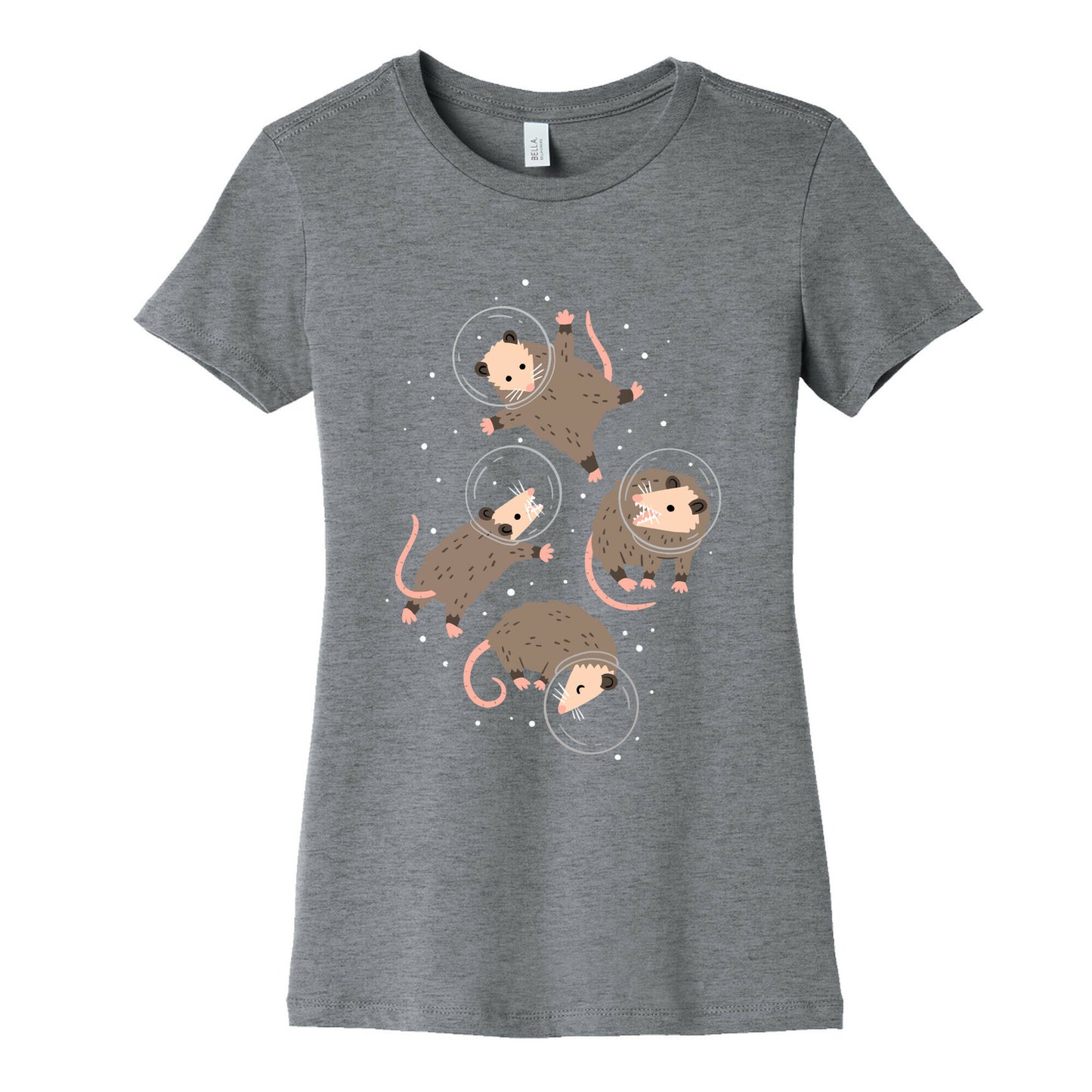 Opossums In Space Women's Cotton Tee