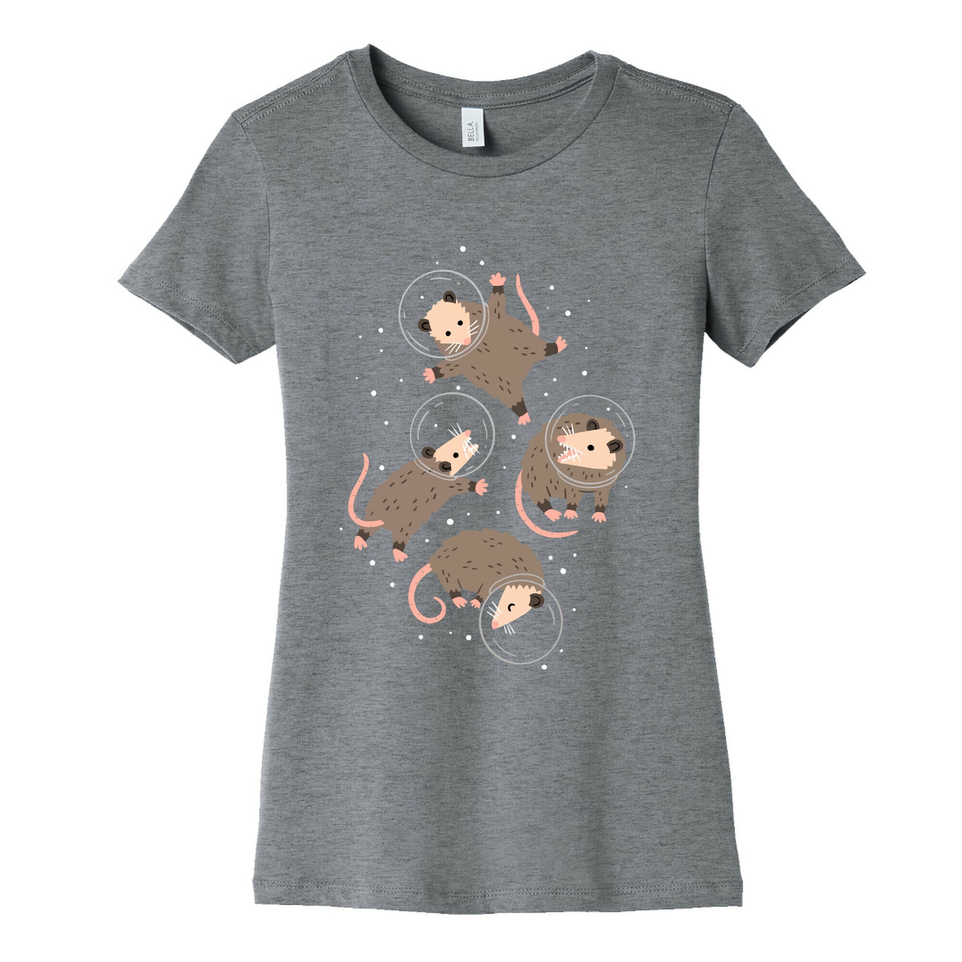 Opossums In Space Women's Cotton Tee