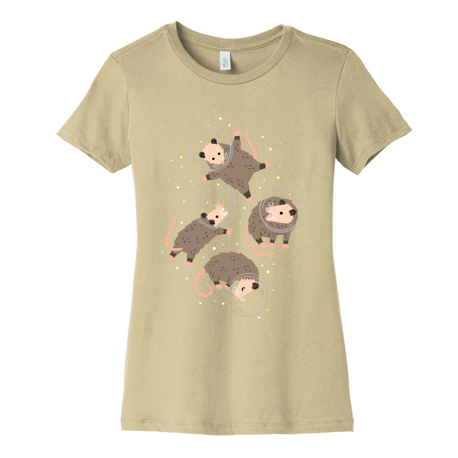 Opossums In Space Women's Cotton Tee