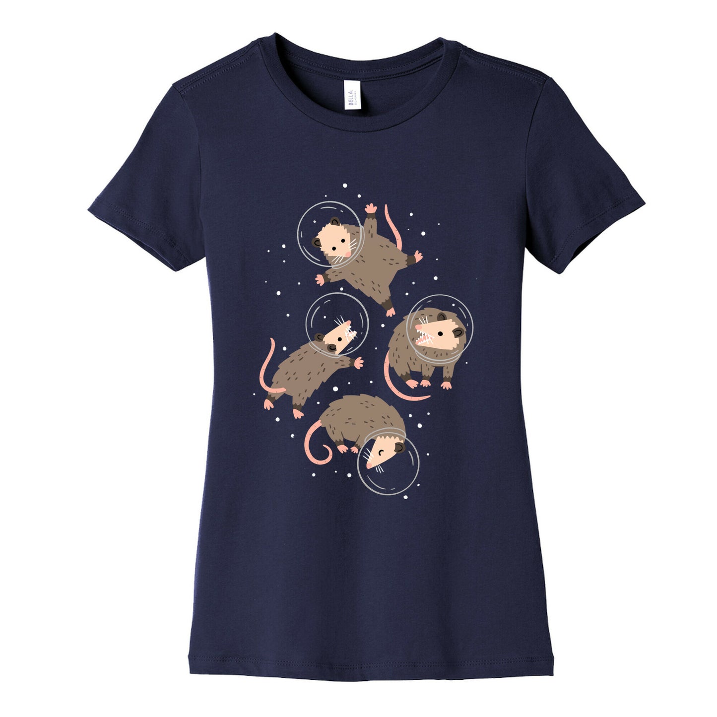 Opossums In Space Women's Cotton Tee