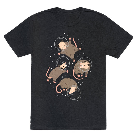 Opossums In Space Unisex Triblend Tee