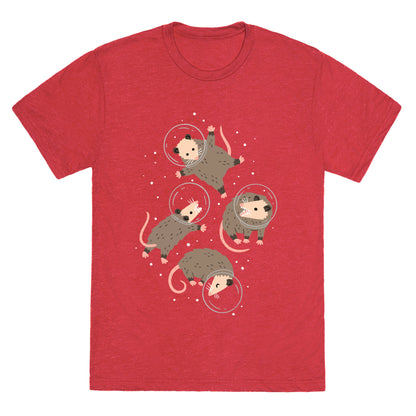 Opossums In Space Unisex Triblend Tee