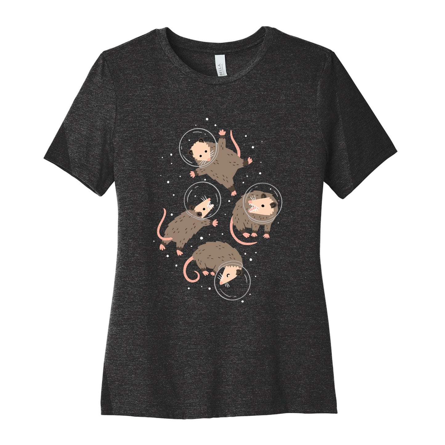 Opossums In Space Women's Cotton Tee
