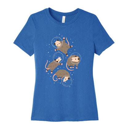 Opossums In Space Women's Cotton Tee