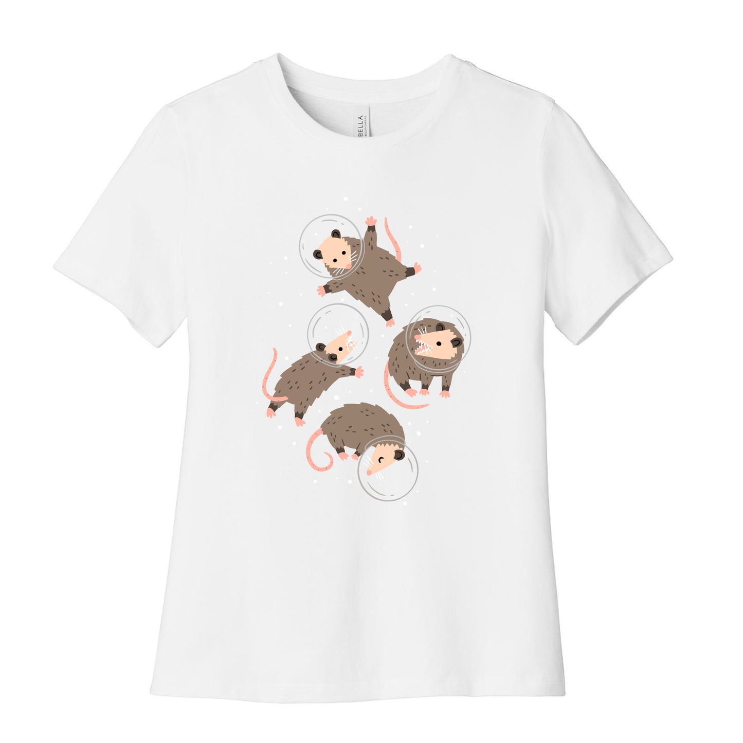 Opossums In Space Women's Cotton Tee