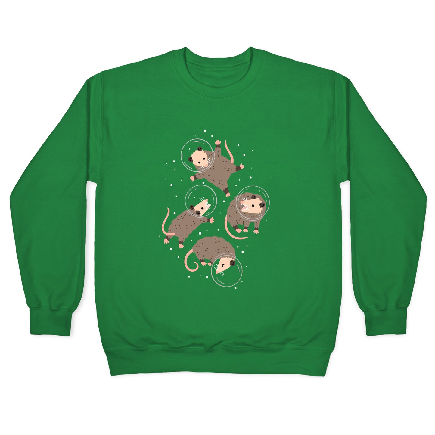 Opossums In Space Crewneck Sweatshirt
