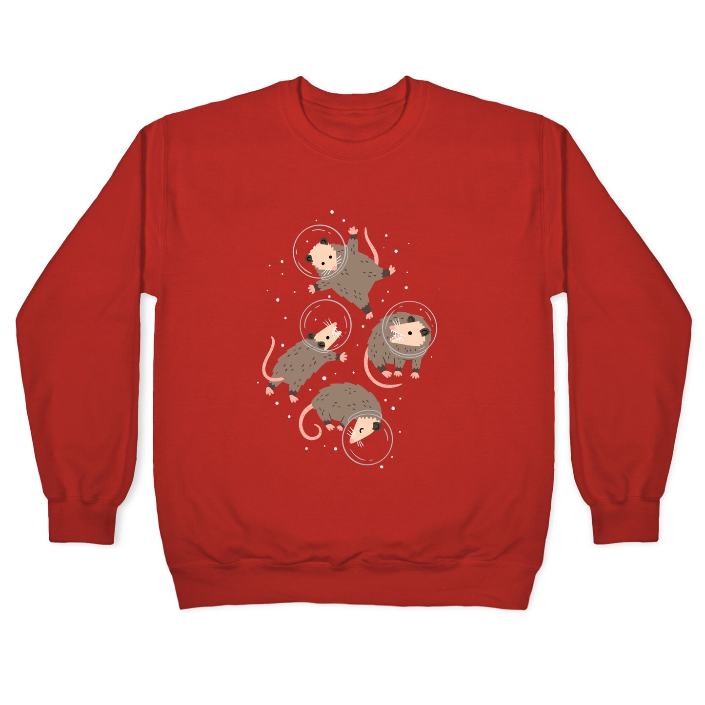 Opossums In Space Crewneck Sweatshirt