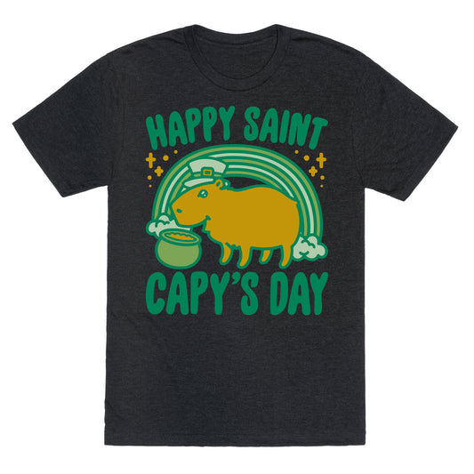 Happy Saint Capy's Day Unisex Triblend Tee