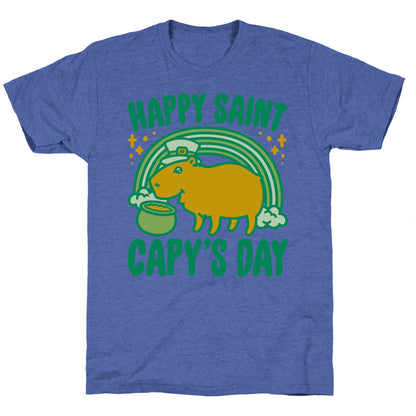 Happy Saint Capy's Day Unisex Triblend Tee