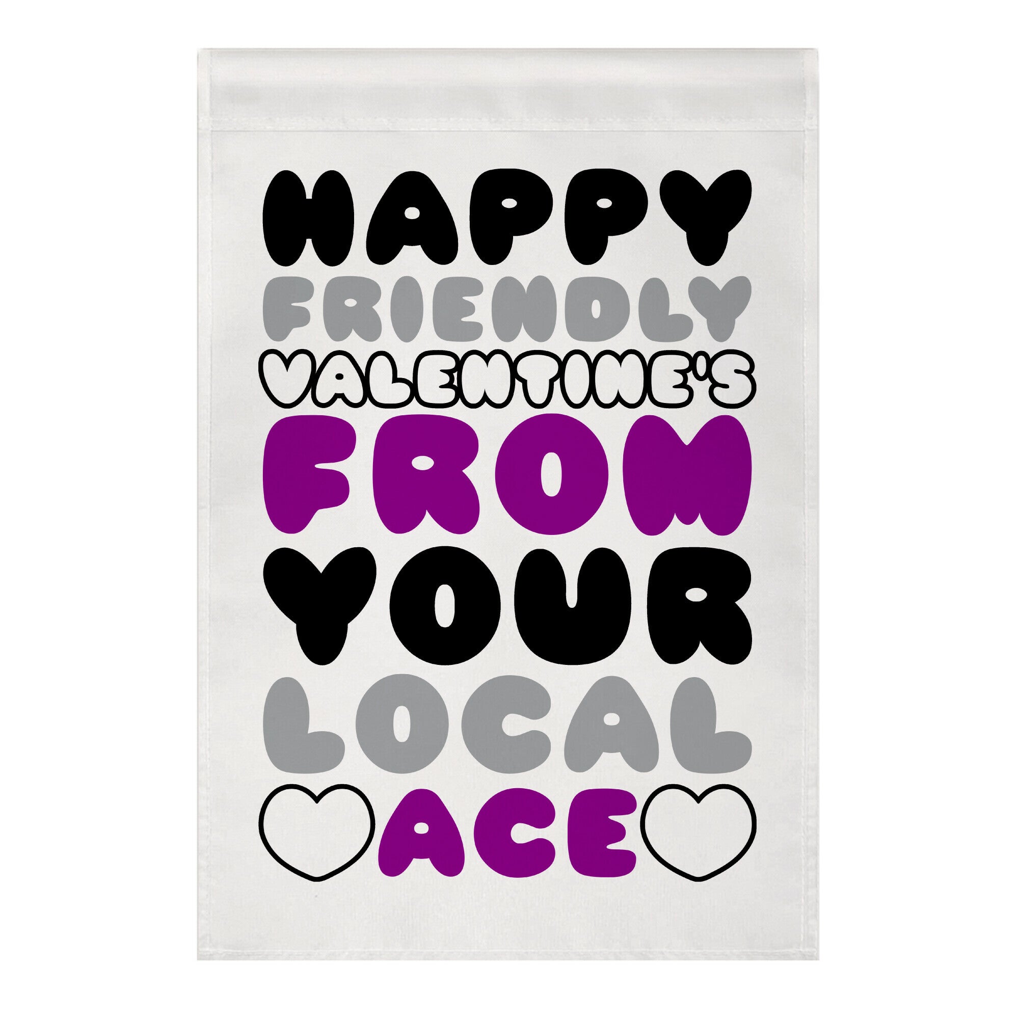 Happy Friendly Valentine's Day From Your Local Ace Garden Flag