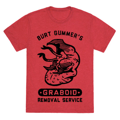 Burt Gummer's Graboid Removal Service Unisex Triblend Tee