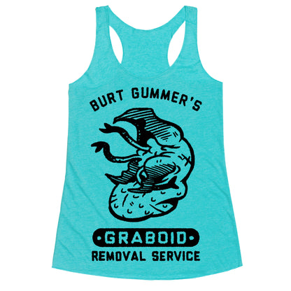 Burt Gummer's Graboid Removal Service Racerback Tank