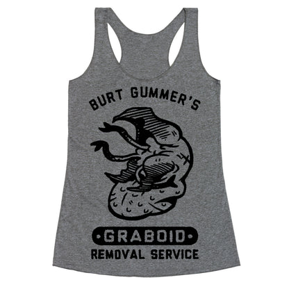 Burt Gummer's Graboid Removal Service Racerback Tank