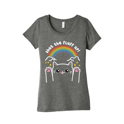 Shut The Fluff Up! Cat Women's Triblend Tee