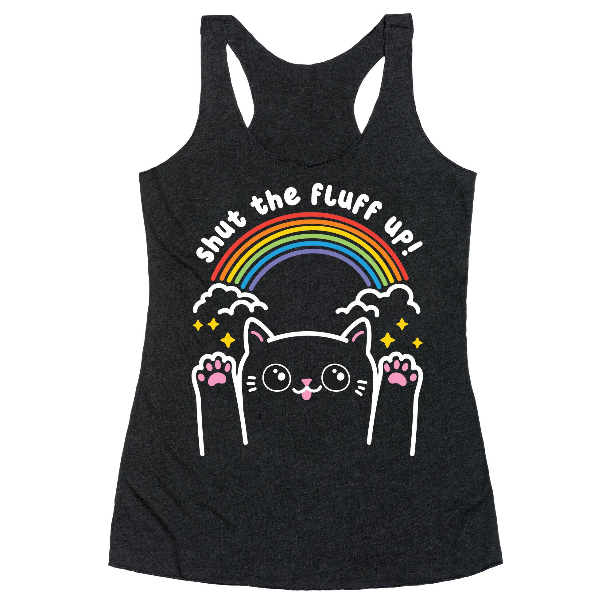 Shut The Fluff Up! Cat Racerback Tank
