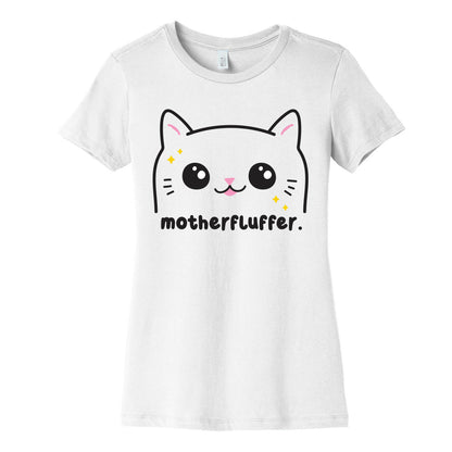 Cuss Cat Motherfluffer Women's Cotton Tee