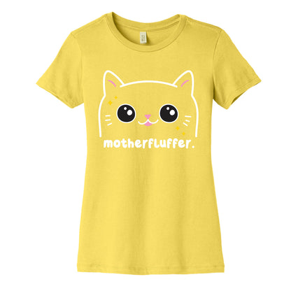 Cuss Cat Motherfluffer Women's Cotton Tee