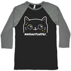 Cuss Cat Motherfluffer Baseball Tee