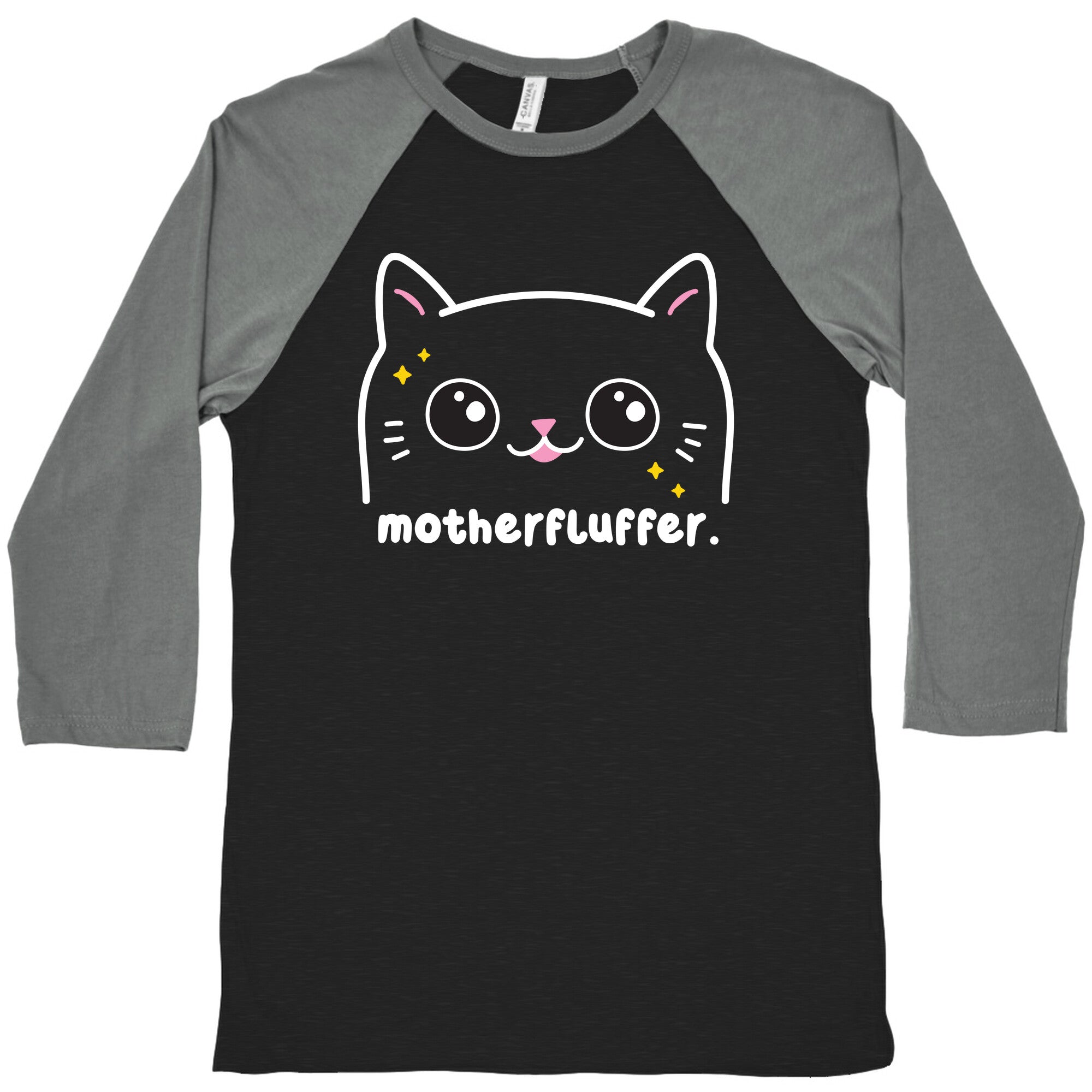 Cuss Cat Motherfluffer Baseball Tee