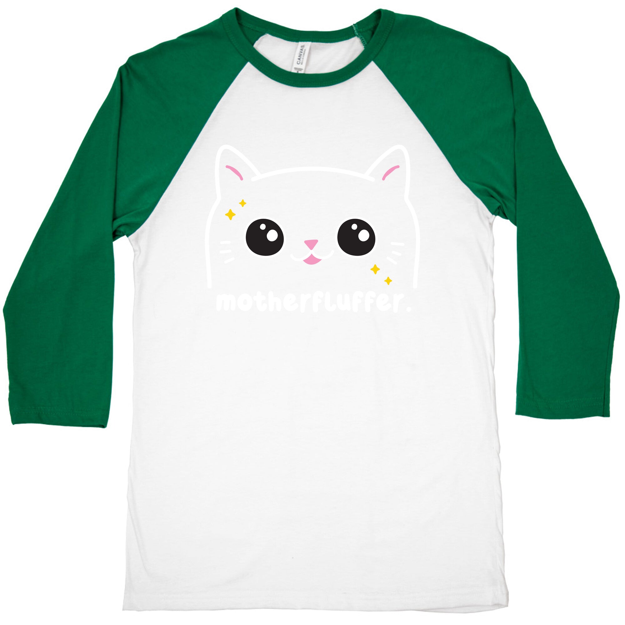 Cuss Cat Motherfluffer Baseball Tee