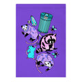 Pastel Goth Trash Animals Pattern Garden Flag