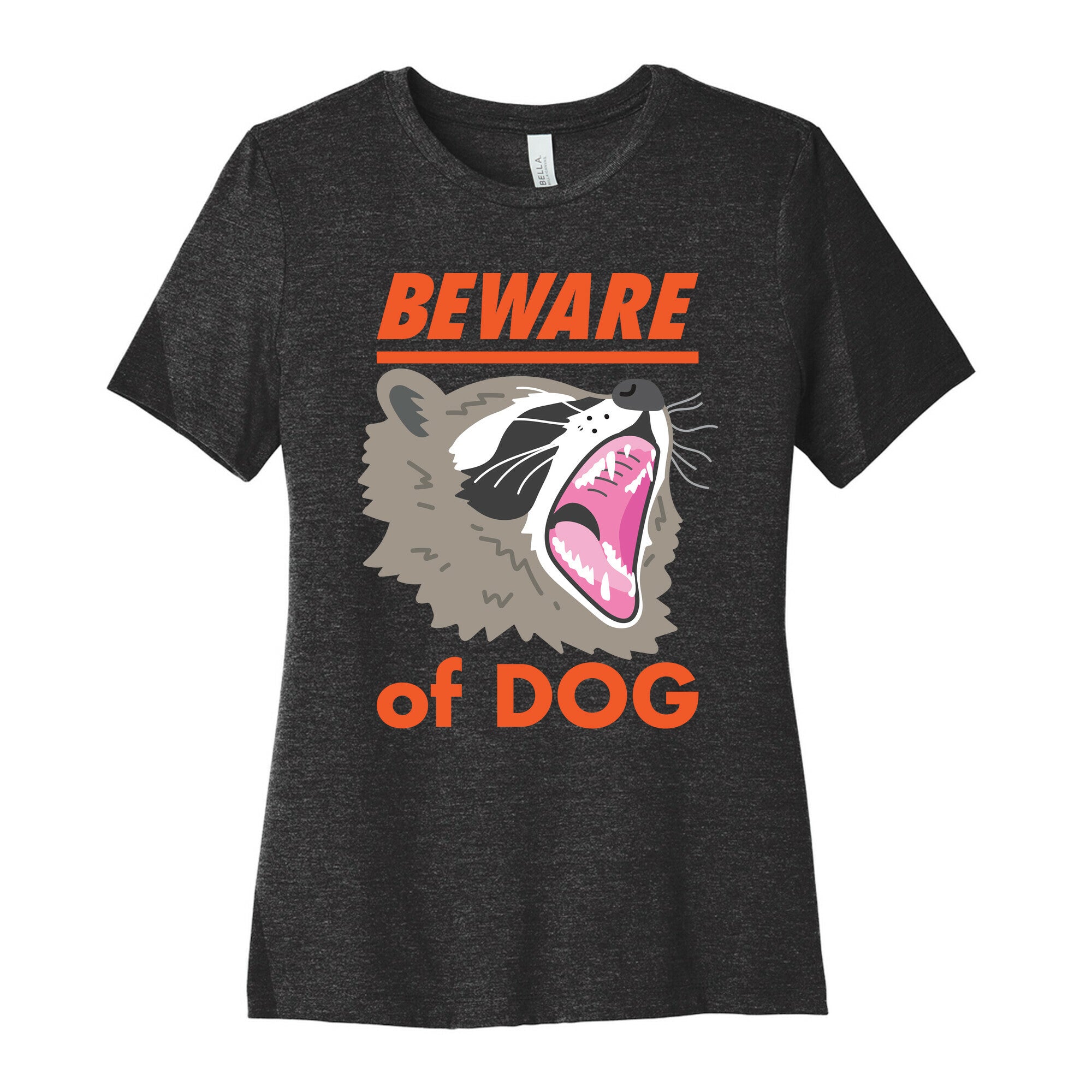 Beware of Dog (Raccoon) Women's Cotton Tee