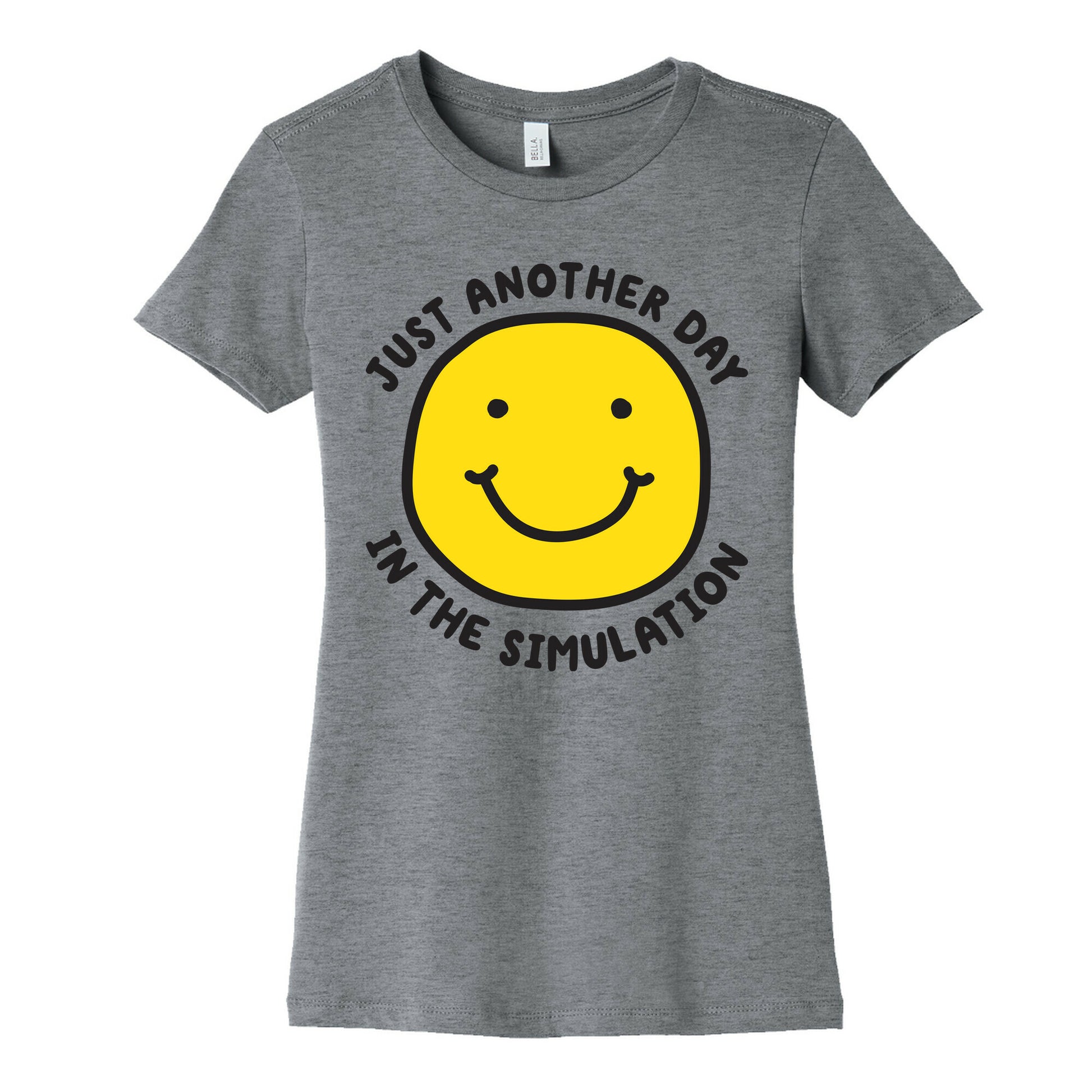 Just Another Day In The Simulation Smiley Women's Cotton Tee