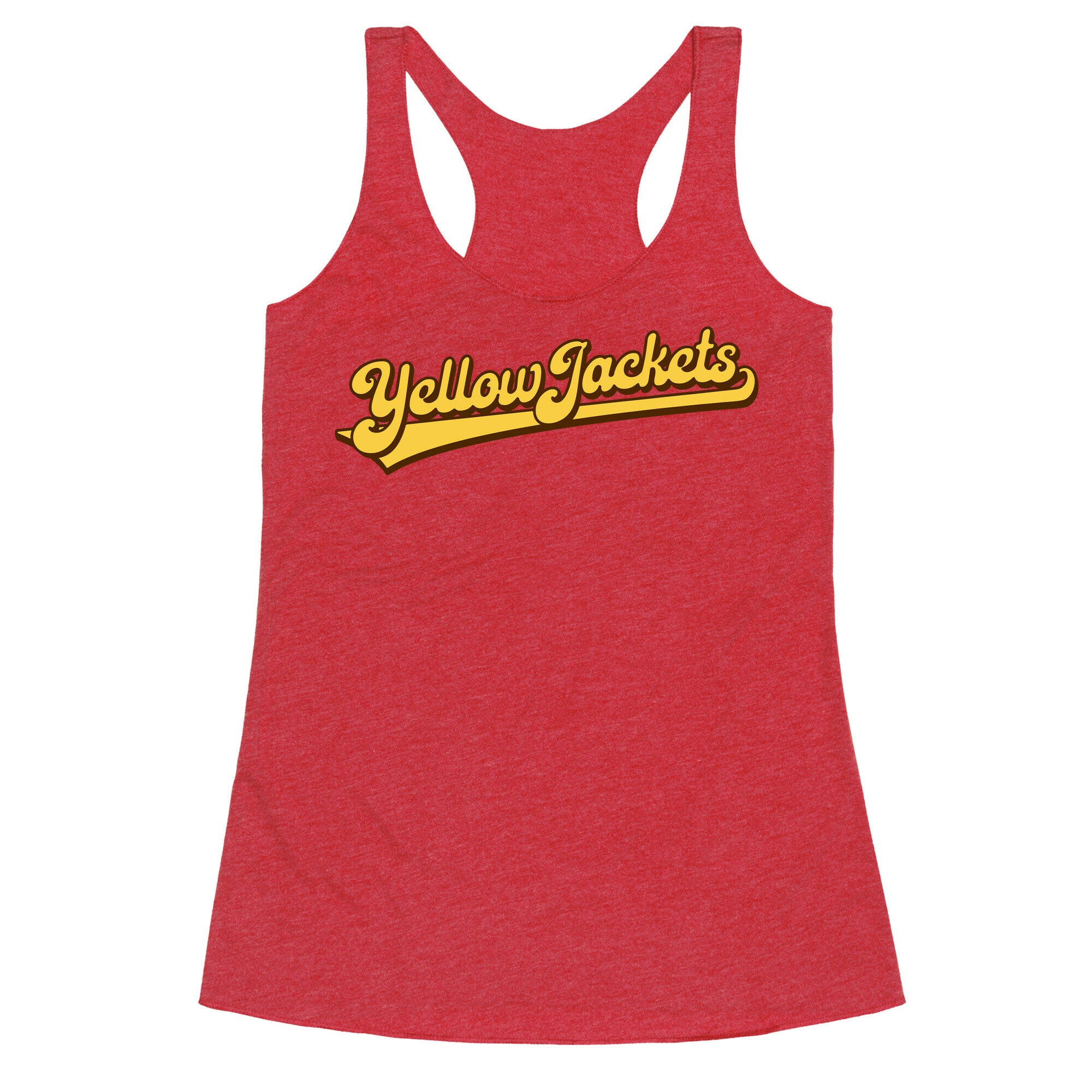 Yellow Jackets Parody Racerback Tank