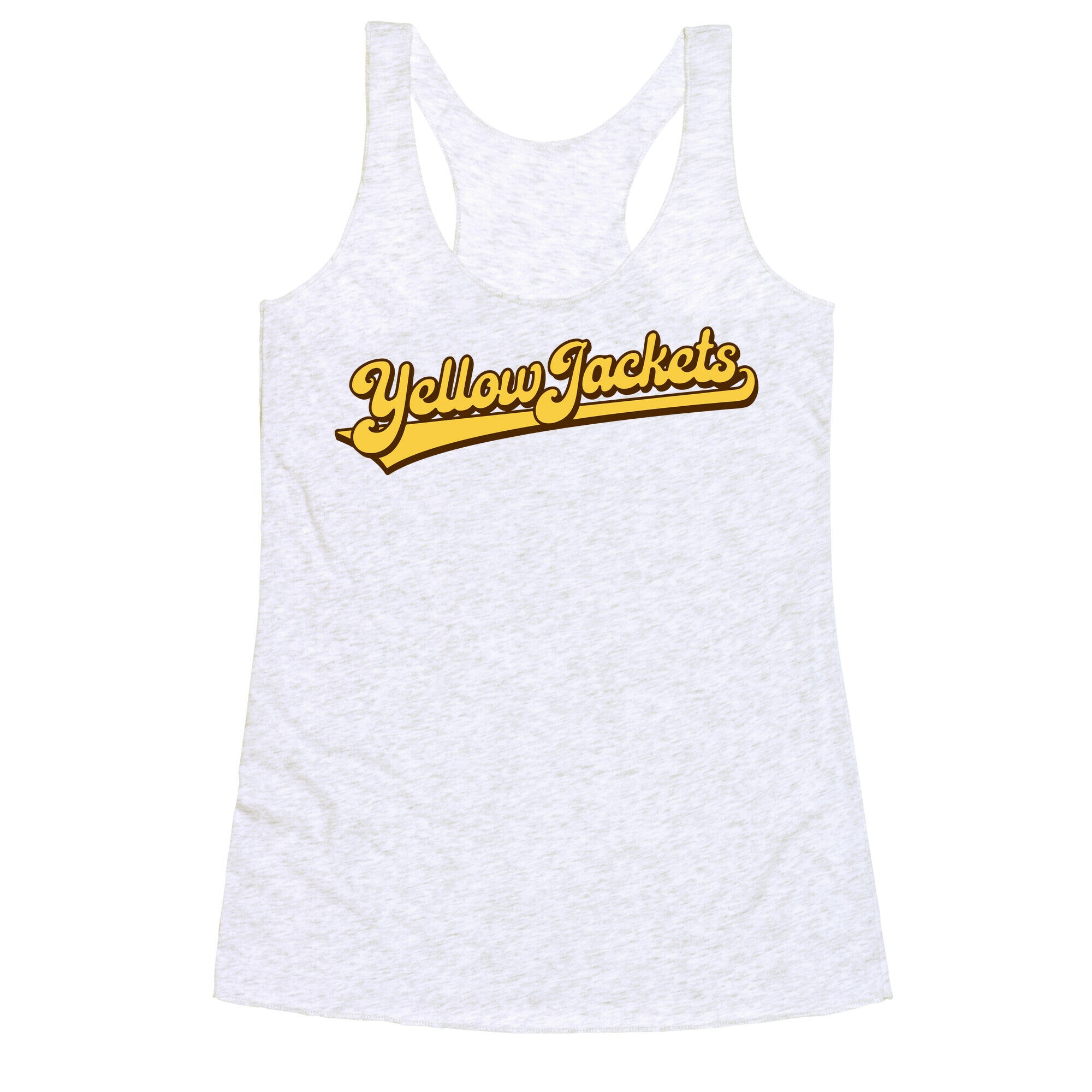 Yellow Jackets Parody Racerback Tank