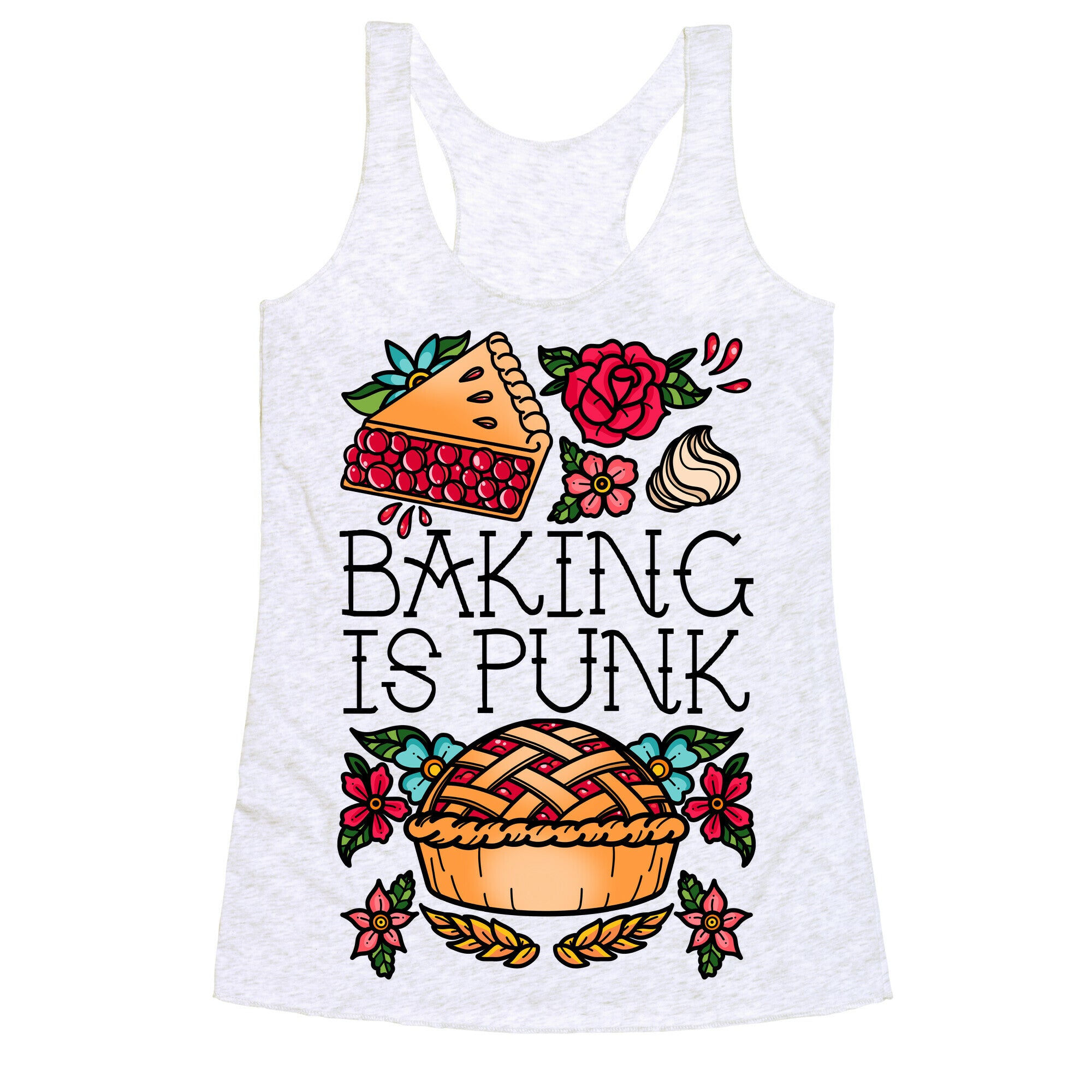 Baking Is Punk Racerback Tank