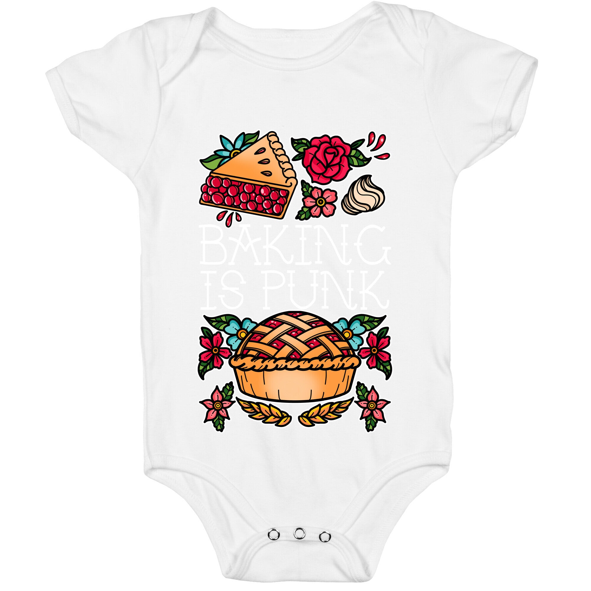 Baking Is Punk Baby One Piece