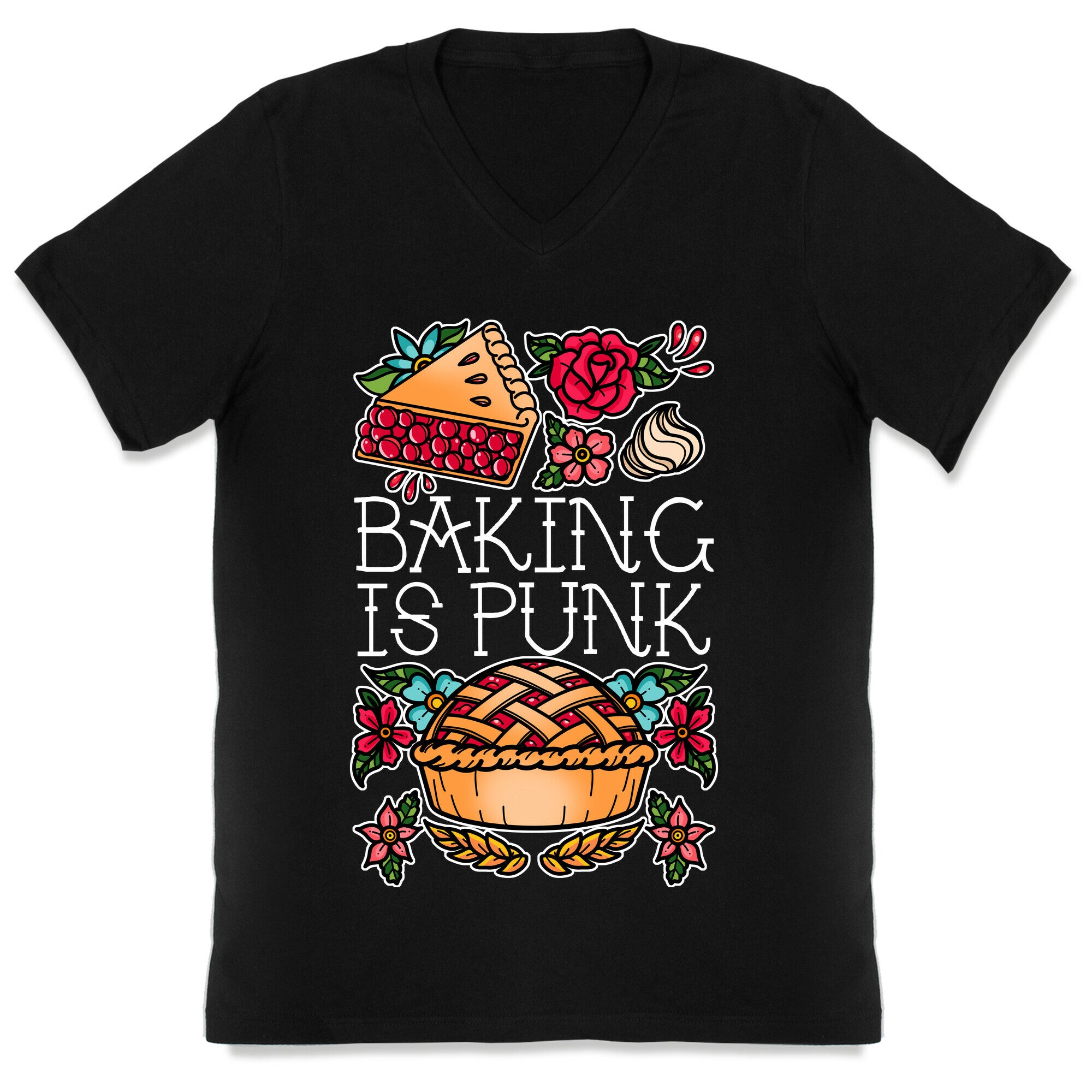 Baking Is Punk V-Neck