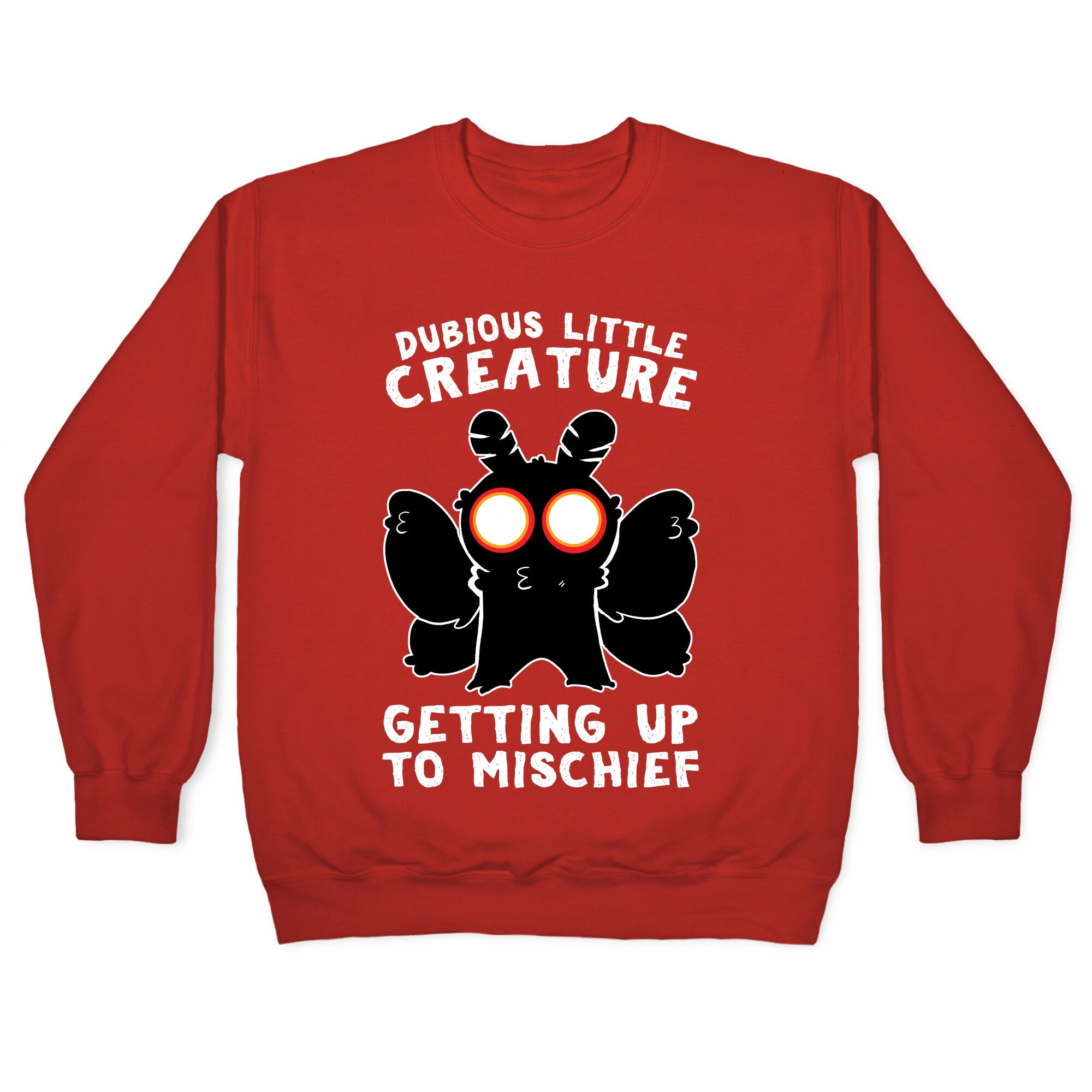 Dubious Little Creature Mothman Crewneck Sweatshirt
