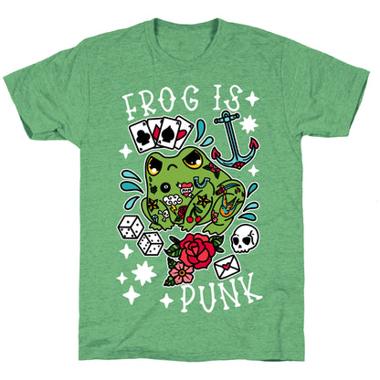 Frog Is Punk Unisex Triblend Tee
