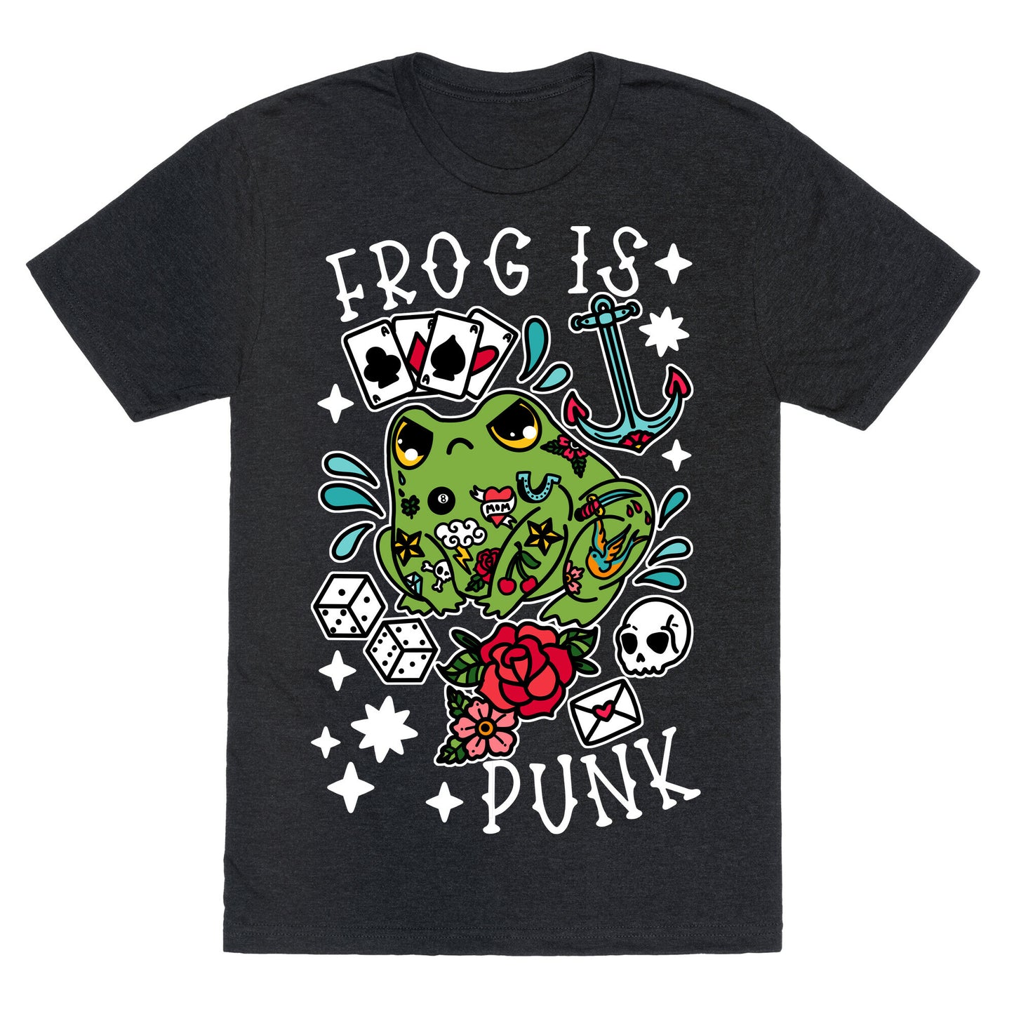 Frog Is Punk Unisex Triblend Tee