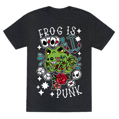 Frog Is Punk Unisex Triblend Tee
