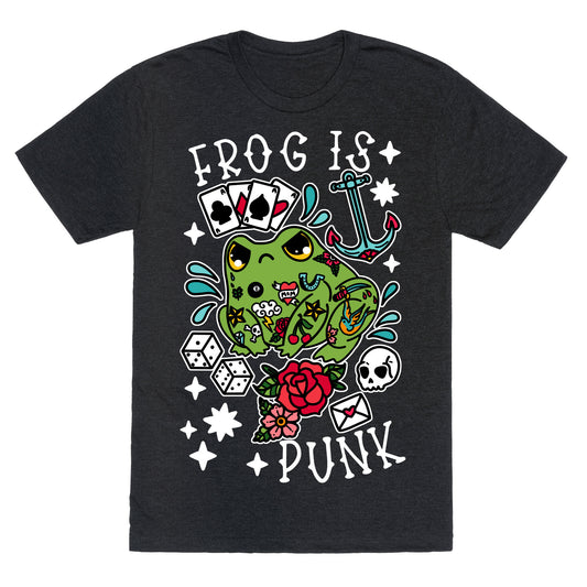 Frog Is Punk Unisex Triblend Tee