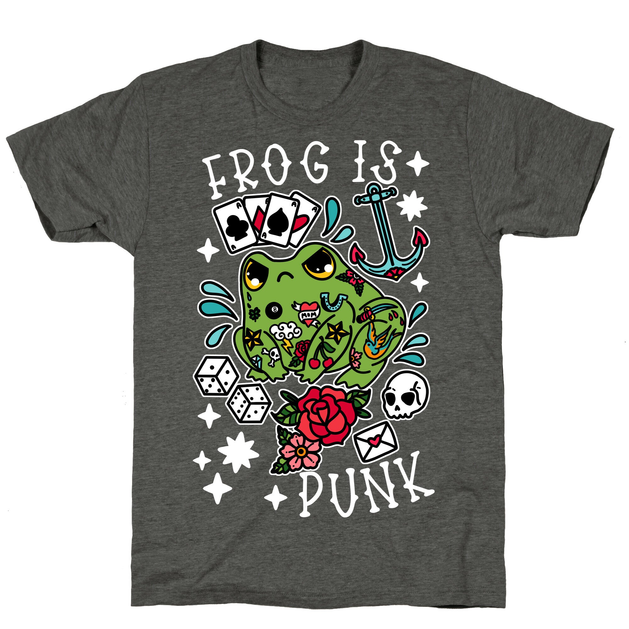 Frog Is Punk Unisex Triblend Tee