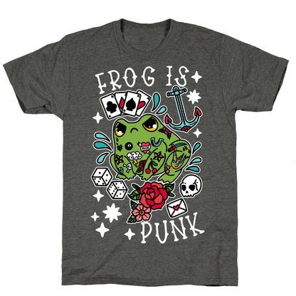 Frog Is Punk Unisex Triblend Tee