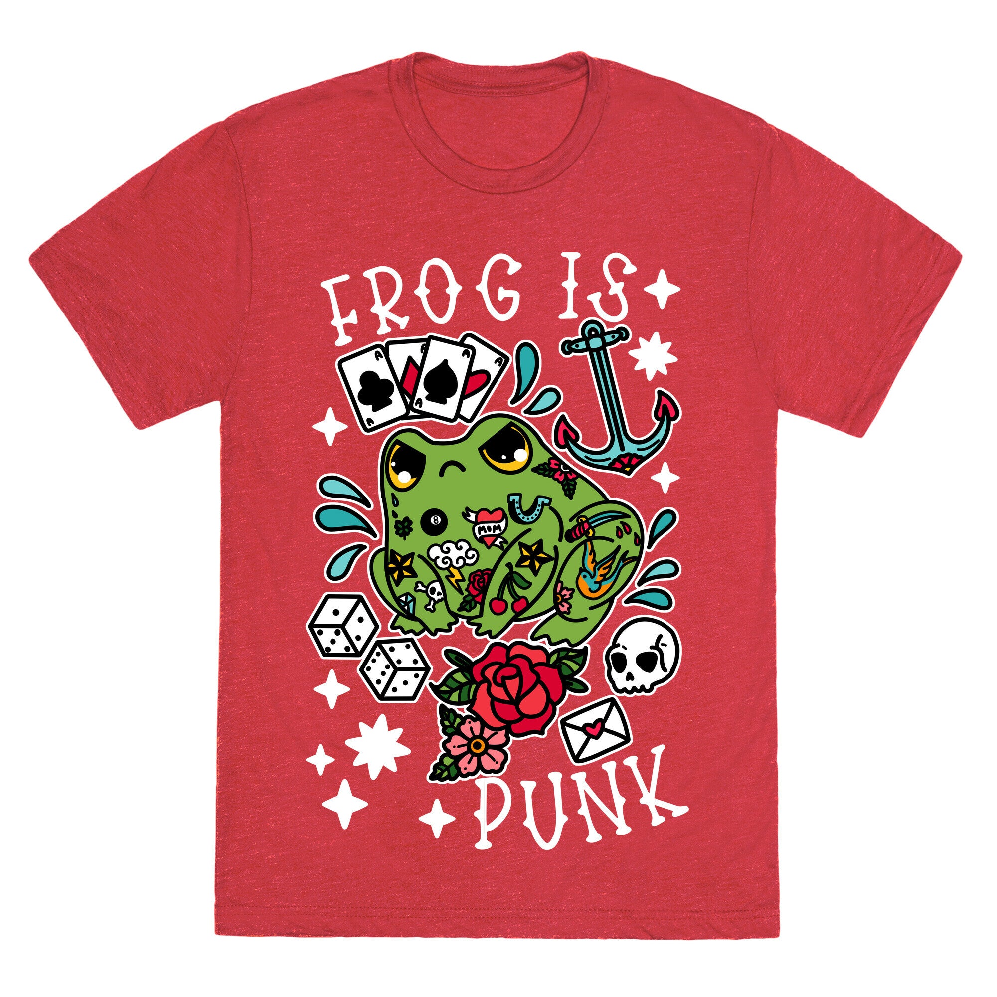 Frog Is Punk Unisex Triblend Tee